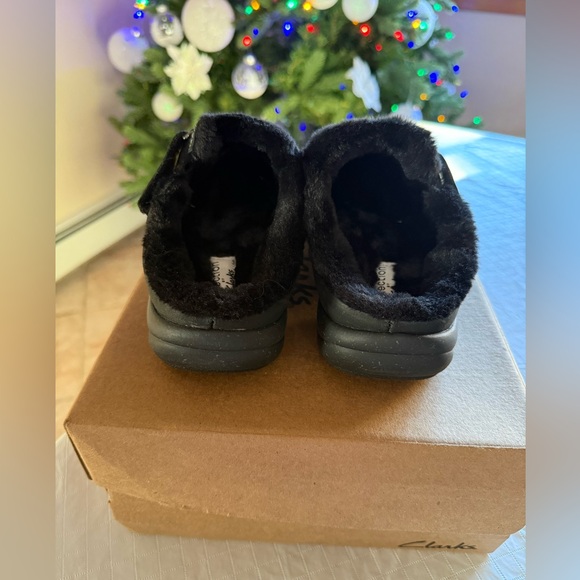 Clarks Roseville Clog black leather size 8 - Picture 4 of 5